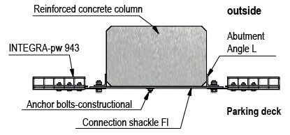 technical image of concrete connection type 1